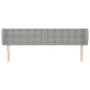 Kopfteil aus hellgrauem Stoff, 203 x 23 x 78/88 cm von vidaXL, Kopf- und Fußteile - Ref: Foro24-3117600, Preis: 77,72 €, Raba...