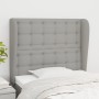 Kopfteil mit hellgrauen Stoffohren 103x23x118/128 cm von vidaXL, Kopf- und Fußteile - Ref: Foro24-3118380, Preis: 78,42 €, Ra...
