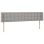 Kopfteil aus hellgrauem Stoff, 203 x 16 x 78/88 cm von vidaXL, Kopf- und Fußteile - Ref: Foro24-3119224, Preis: 72,47 €, Raba...