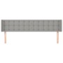 Kopfteil aus hellgrauem Stoff, 203 x 16 x 78/88 cm von vidaXL, Kopf- und Fußteile - Ref: Foro24-3119224, Preis: 72,47 €, Raba...