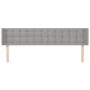 Light gray fabric headboard 203x16x78/88 cm by vidaXL, Headboards and footboards - Ref: Foro24-3119224, Price: 71,32 €, Disco...