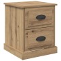 Armario de Noche 2 pcs Roble artisan 39 x 39 x 47.5 cm
