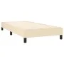Box spring bed with cream fabric mattress 90x200 cm by vidaXL, Beds and slatted bases - Ref: Foro24-3126138, Price: 290,73 €,...