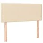 Box spring bed with cream fabric mattress 90x200 cm by vidaXL, Beds and slatted bases - Ref: Foro24-3126138, Price: 290,73 €,...