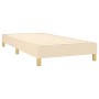 Box spring bed with cream fabric mattress 90x200 cm by vidaXL, Beds and slatted bases - Ref: Foro24-3126698, Price: 291,26 €,...