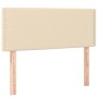 Box spring bed with cream fabric mattress 90x200 cm by vidaXL, Beds and slatted bases - Ref: Foro24-3126698, Price: 291,26 €,...