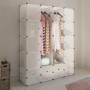 Modular wardrobe with 18 compartments white 37x146x180.5 cm by vidaXL, Wardrobes - Ref: Foro24-240502, Price: 114,55 €, Disco...