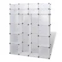 Modularer Kleiderschrank mit 18 Fächern weiß 37x146x180,5 cm von vidaXL, Kleiderschränke - Ref: Foro24-240502, Preis: 112,63 ...
