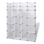 Modularer Kleiderschrank mit 18 Fächern weiß 37x146x180,5 cm von vidaXL, Kleiderschränke - Ref: Foro24-240502, Preis: 114,55 ...