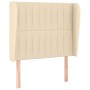 Box spring bed with cream fabric mattress 90x200 cm by vidaXL, Beds and slatted bases - Ref: Foro24-3128098, Price: 341,57 €,...