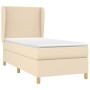 Boxspringbett mit cremefarbener Stoffmatratze 90x200 cm von vidaXL, Betten und Lattenroste - Ref: Foro24-3128338, Preis: 339,...