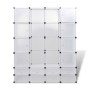 Modularer Kleiderschrank mit 18 Fächern weiß 37x146x180,5 cm von vidaXL, Kleiderschränke - Ref: Foro24-240502, Preis: 114,55 ...