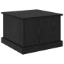 Mesa de Café Roble negro 50 x 50 x 35 cm Madera contrachapada