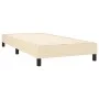 Box spring bed with cream fabric mattress 90x200 cm by vidaXL, Beds and slatted bases - Ref: Foro24-3129526, Price: 280,64 €,...