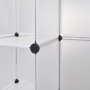 Modularer Kleiderschrank mit 18 Fächern weiß 37x146x180,5 cm von vidaXL, Kleiderschränke - Ref: Foro24-240502, Preis: 114,55 ...