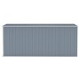Cobertizo de jardín pared acero galvanizado gris 118x382x178 cm de vidaXL, Cobertizos - Ref: Foro24-316230, Precio: 284,75 €,...