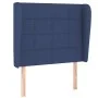 Box spring bed with blue fabric mattress 90x190 cm by vidaXL, Beds and slatted bases - Ref: Foro24-3127931, Price: 342,62 €, ...
