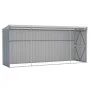 Garden shed with galvanized steel wall in gray, 118x382x178 cm. by vidaXL, Sheds - Ref: Foro24-316230, Price: 282,35 €, Disco...