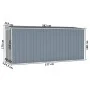 Garden shed with galvanized steel wall in gray, 118x382x178 cm. by vidaXL, Sheds - Ref: Foro24-316230, Price: 282,35 €, Disco...
