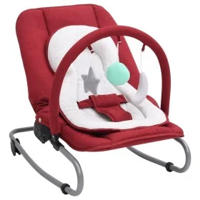 Red steel rocking baby hammock by vidaXL, Rocking chairs and baby chairs - Ref: Foro24-10257, Price: 95,00 €, Discount: %