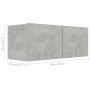 Set de muebles de salón 2 pzas madera ingeniería gris hormigón