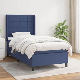 Boxspringbett mit blauer Stoffmatratze 90x190 cm von vidaXL, Betten und Lattenroste - Ref: Foro24-3131399, Preis: 350,05 €, R...