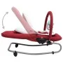 Red steel rocking baby hammock by vidaXL, Rocking chairs and baby chairs - Ref: Foro24-10257, Price: 94,68 €, Discount: %