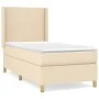 Box spring bed with cream fabric mattress 90x200 cm by vidaXL, Beds and slatted bases - Ref: Foro24-3131806, Price: 328,48 €,...