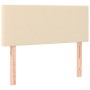Boxspringbett-Matratze und LED-Leuchten, cremefarbener Stoff, 90 x 200 cm von vidaXL, Betten und Lattenroste - Ref: Foro24-31...
