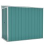 Cobertizo de jardín pared acero galvanizado verde 118x194x178cm de vidaXL, Cobertizos - Ref: Foro24-316221, Precio: 176,21 €,...