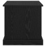 Mesa de Café 3 pcs Roble Negro Madera contrachapada