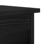 Mesa de Café 3 pcs Roble Negro Madera contrachapada