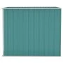 Cobertizo de jardín pared acero galvanizado verde 118x194x178cm de vidaXL, Cobertizos - Ref: Foro24-316221, Precio: 174,24 €,...