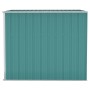 Cobertizo de jardín pared acero galvanizado verde 118x194x178cm de vidaXL, Cobertizos - Ref: Foro24-316221, Precio: 176,21 €,...