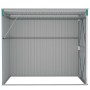 Cobertizo de jardín pared acero galvanizado verde 118x194x178cm de vidaXL, Cobertizos - Ref: Foro24-316221, Precio: 176,21 €,...