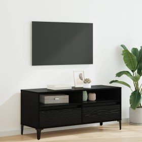 Gabinete de TV con cajón Roble Negro 100 x 34,5 x 44,5 cm en Muebles TV | Comprar online en Foro24