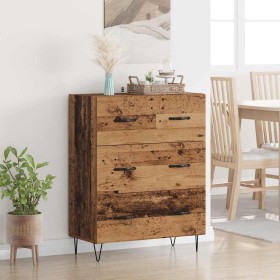 Vitrina con cajón Madera Vieja 69,5 x 34 x 90 cm en Aparadores | Comprar online en Foro24