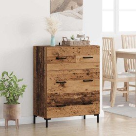 Vitrina con cajón Madera Vieja 69,5 x 34 x 90 cm en Aparadores | Comprar online en Foro24