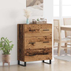 Vitrina con cajón Madera Vieja 69,5 x 34 x 90 cm en Aparadores | Comprar online en Foro24