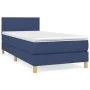 Box spring bed with blue fabric mattress 90x190 cm by vidaXL, Beds and slatted bases - Ref: Foro24-3140423, Price: 298,47 €, ...