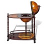 Eucalyptus wood ball of the world standing bar cabinet by vidaXL, Wine and liquor cabinets - Ref: Foro24-240699, Price: 188,0...