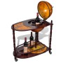 Eucalyptus wood ball of the world standing bar cabinet by vidaXL, Wine and liquor cabinets - Ref: Foro24-240699, Price: 188,0...
