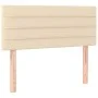 Box spring bed with cream fabric mattress 90x200 cm by vidaXL, Beds and slatted bases - Ref: Foro24-3140670, Price: 268,86 €,...
