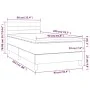 Box spring bed with cream fabric mattress 90x200 cm by vidaXL, Beds and slatted bases - Ref: Foro24-3140670, Price: 268,86 €,...