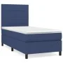 Cama box spring con colchón tela azul 90x190 cm de vidaXL, Camas y somieres - Ref: Foro24-3141743, Precio: 331,33 €, Descuent...