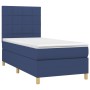 Boxspringbett mit blauer Stoffmatratze 90x190 cm von vidaXL, Betten und Lattenroste - Ref: Foro24-3142303, Preis: 318,30 €, R...