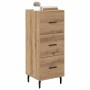 Vitrina Roble artisan 34 x 34.5 x 90 cm Madera contrachapada