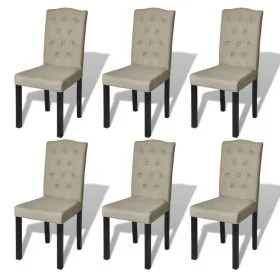 Dining chairs 6 units of camel fabric by vidaXL, dining chairs - Ref: Foro24-160790, Price: 376,73 €, Discount: %