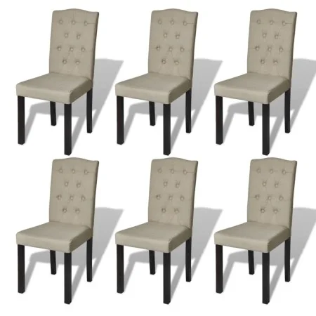 Dining chairs 6 units of camel fabric by vidaXL, dining chairs - Ref: Foro24-160790, Price: 376,73 €, Discount: %