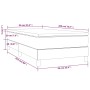 Box spring bed with cream fabric mattress 90x200 cm by vidaXL, Beds and slatted bases - Ref: Foro24-3144050, Price: 249,62 €,...